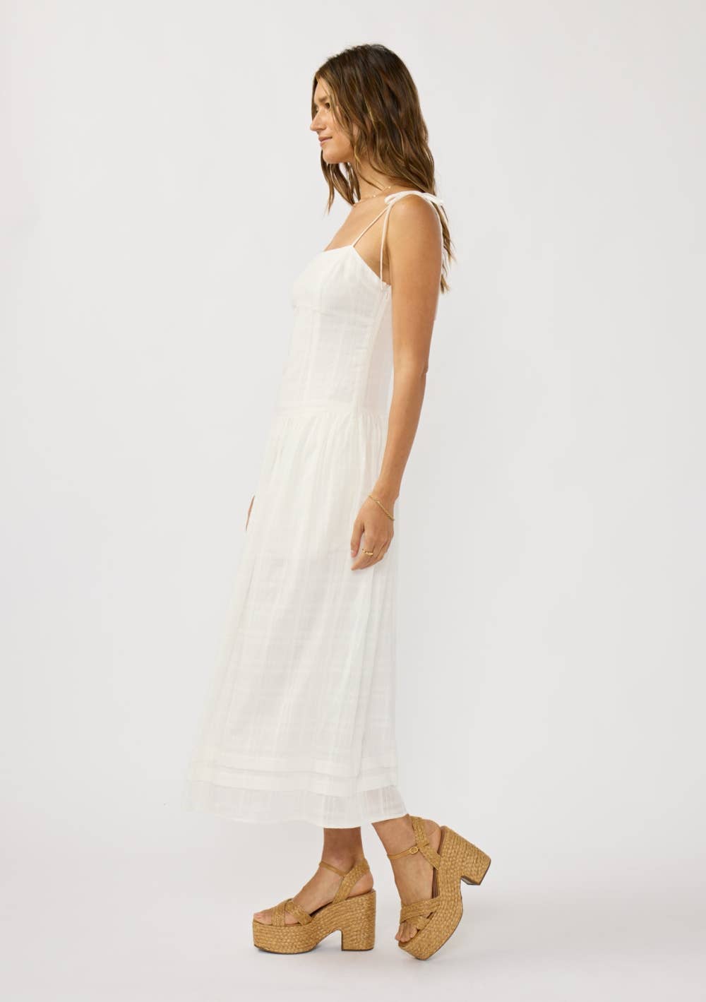 Caroline Drop Waist Midi Dress