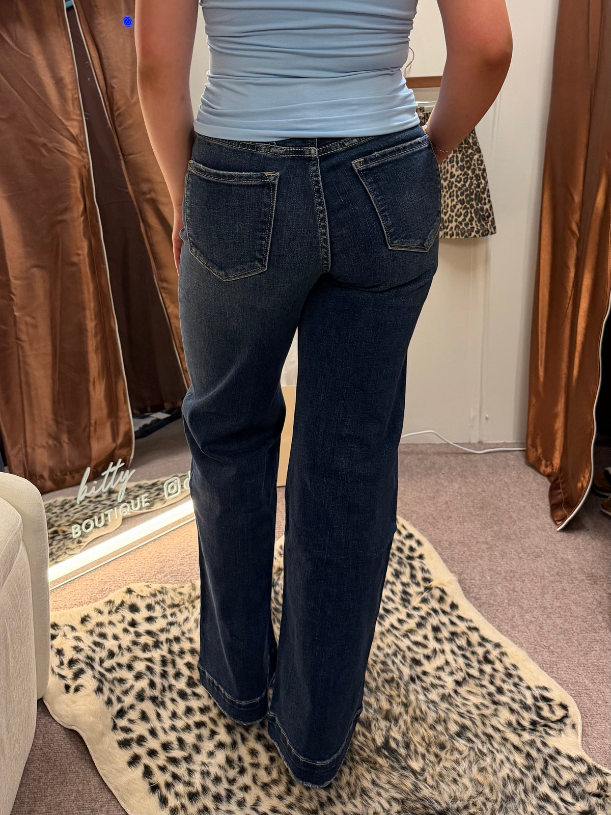 Megan High Rise Wide Leg Jeans